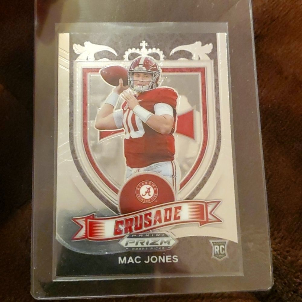 2021 panini prizm football Draft Picks Mac Jones Rook #170 Crusade Card  Mint.